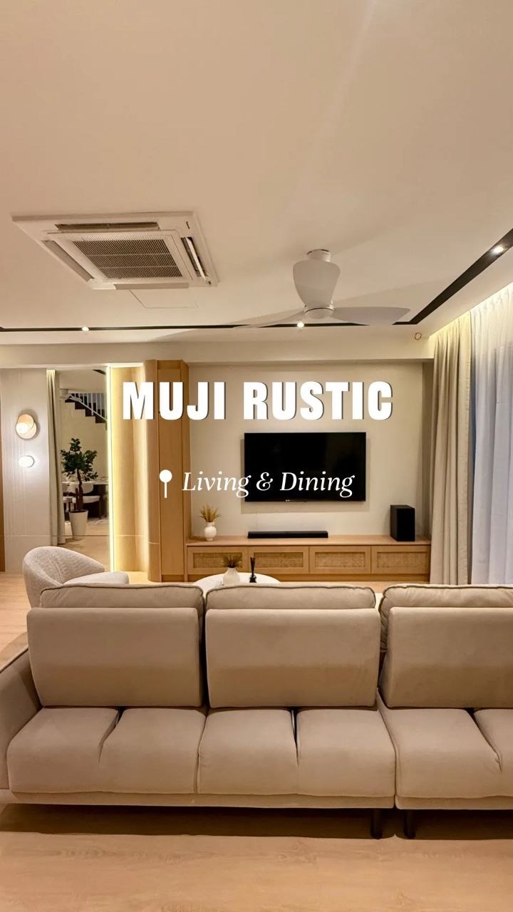 Muzika — Muji Rustic · Living & Dining