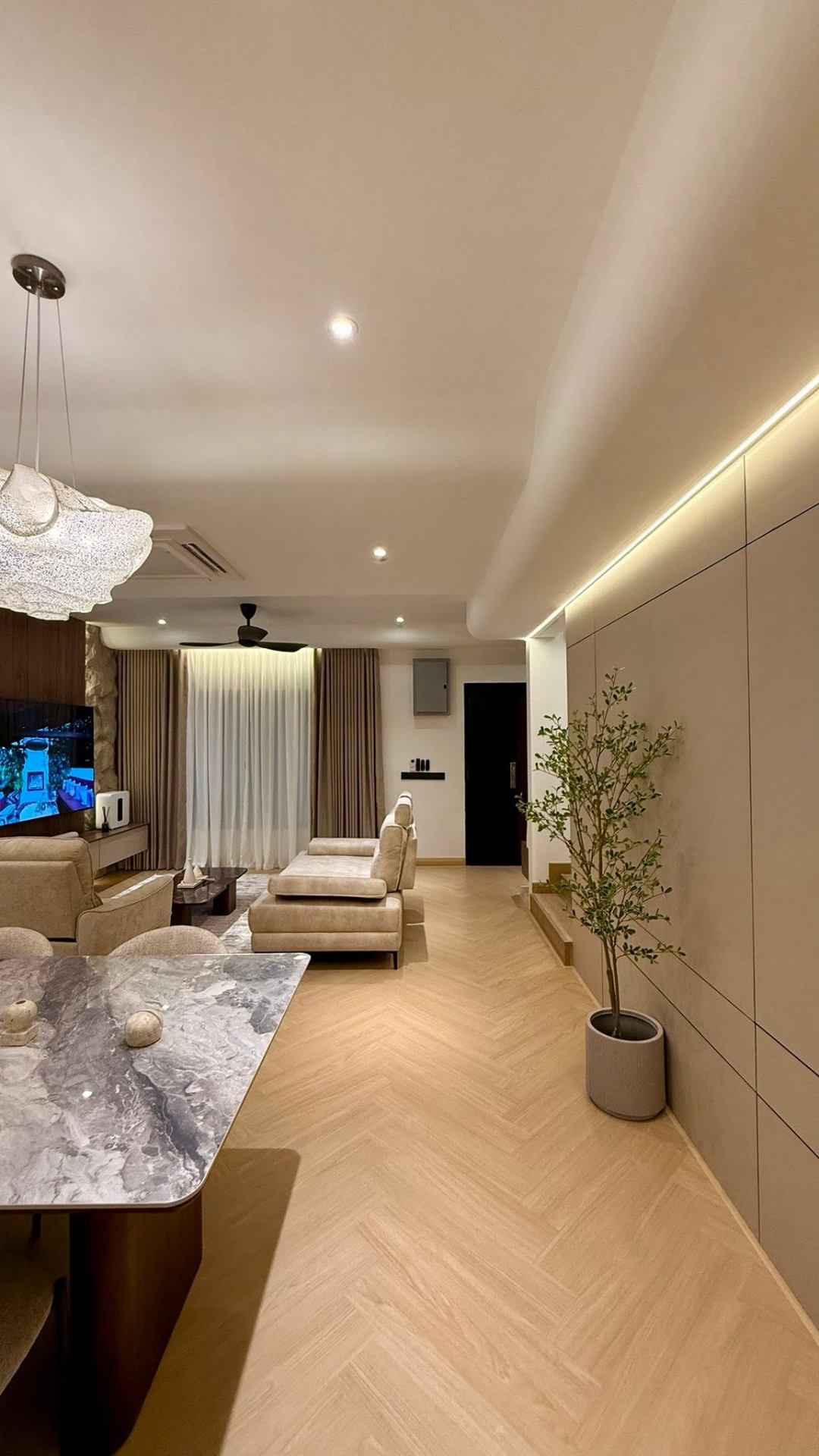 Renovated open-plan home extension with full interior fit-out